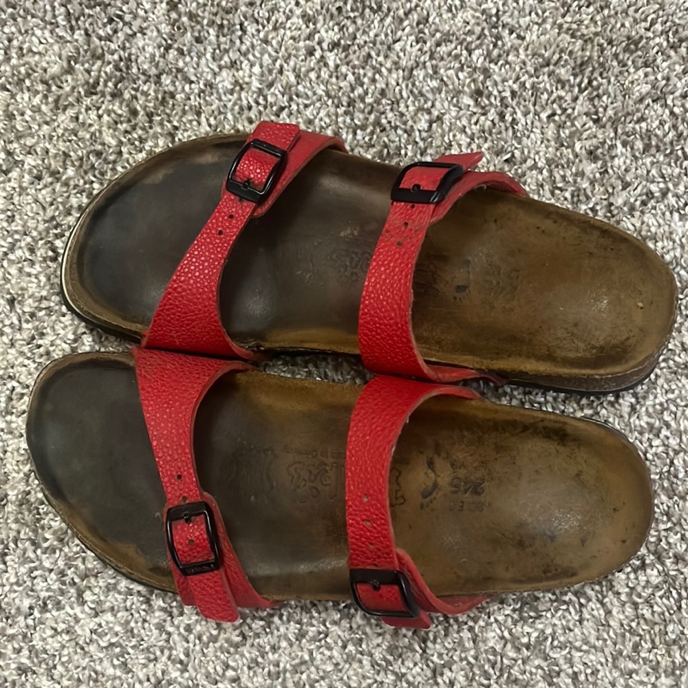 Red Birki’s Sandals